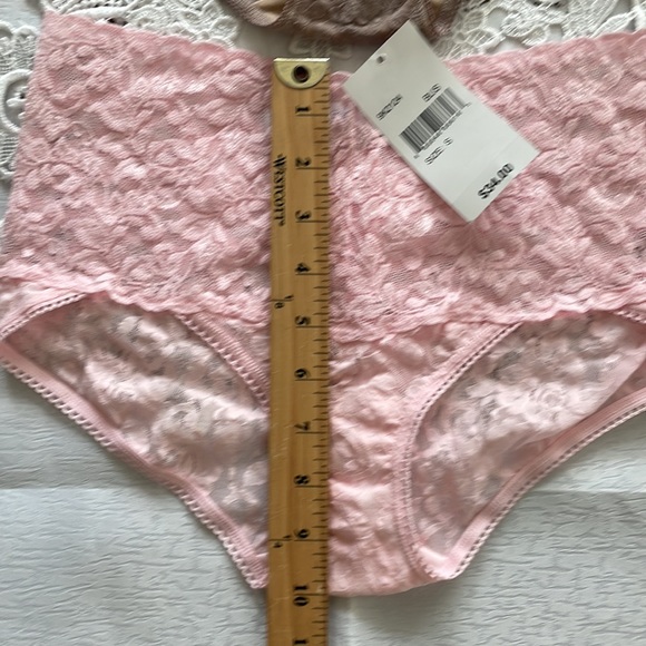 Hanky Panky Retro V-Kini New with tags Lace Lingerie set of 2 pink & Taupe small - Picture 7 of 11